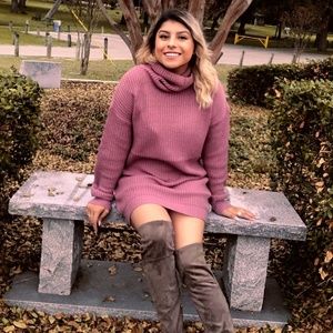 Falling For You Knitted Sweater Dress